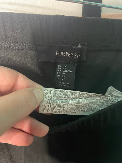 Black High Waisted Bell Bottom Leggings