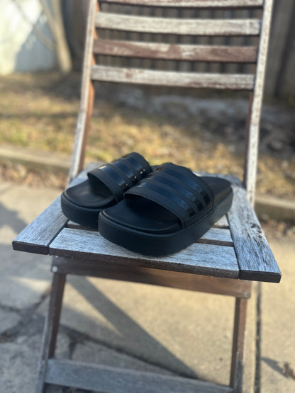 Black Platform Slides