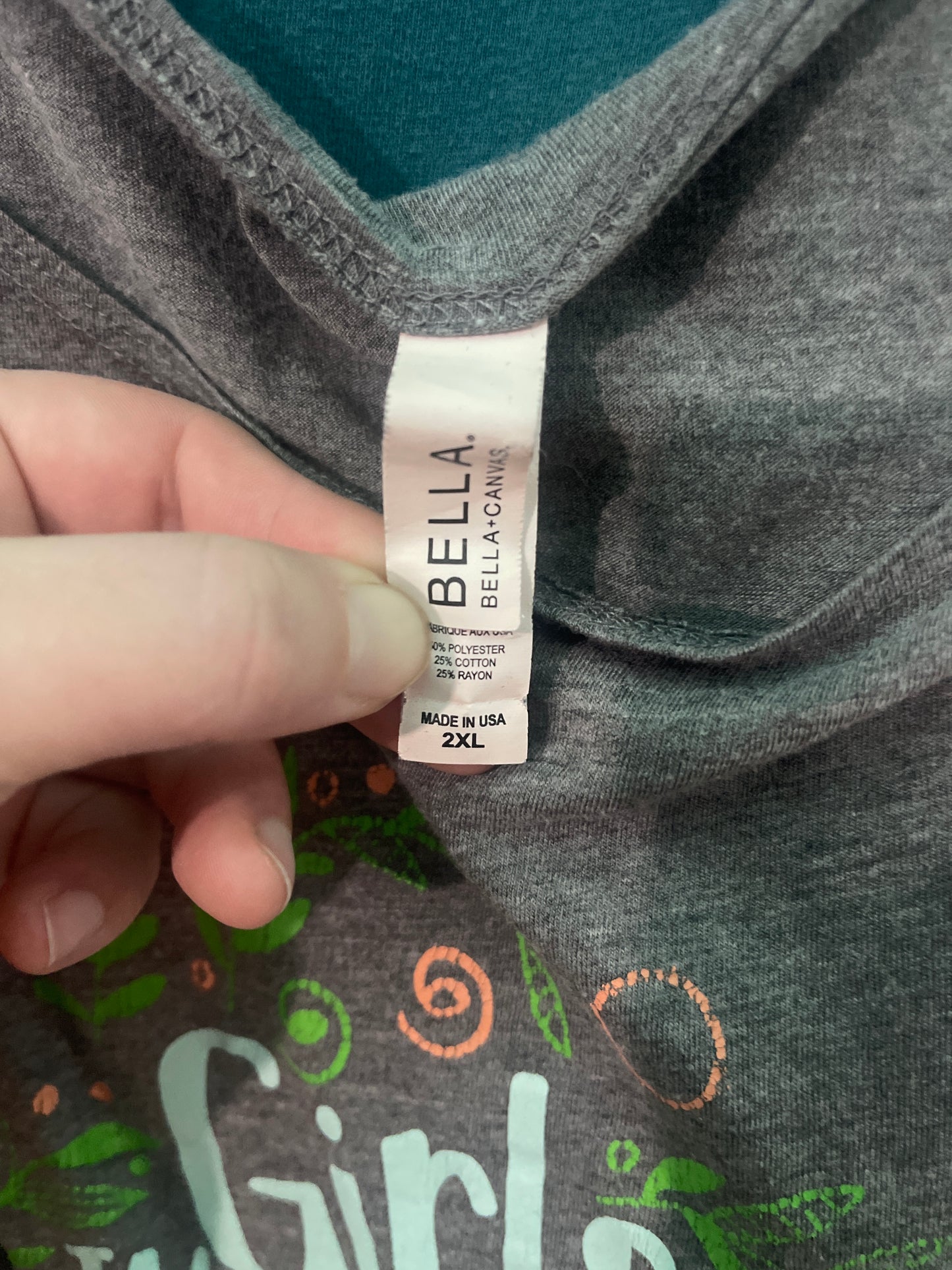 Grey "Girls just want to have fundamental Rights" Tank Top