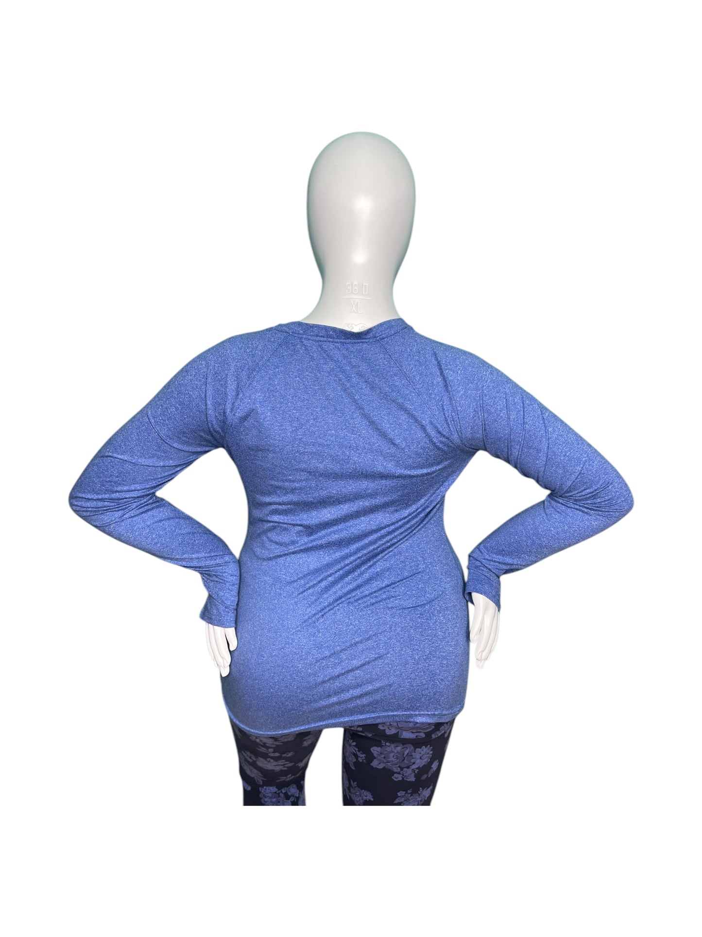 Blue Long Sleeve Top