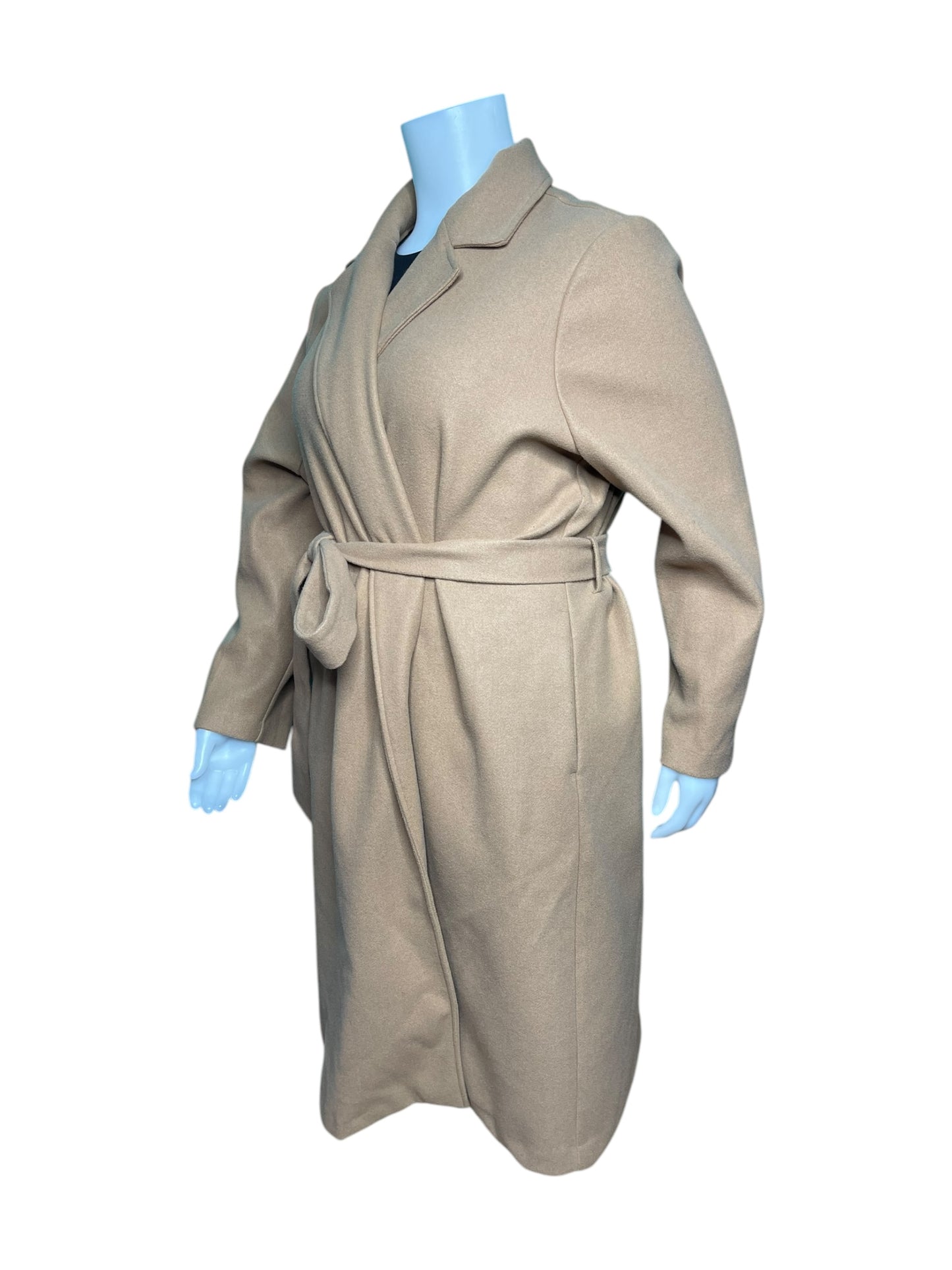 Tan Maxi Peacoat