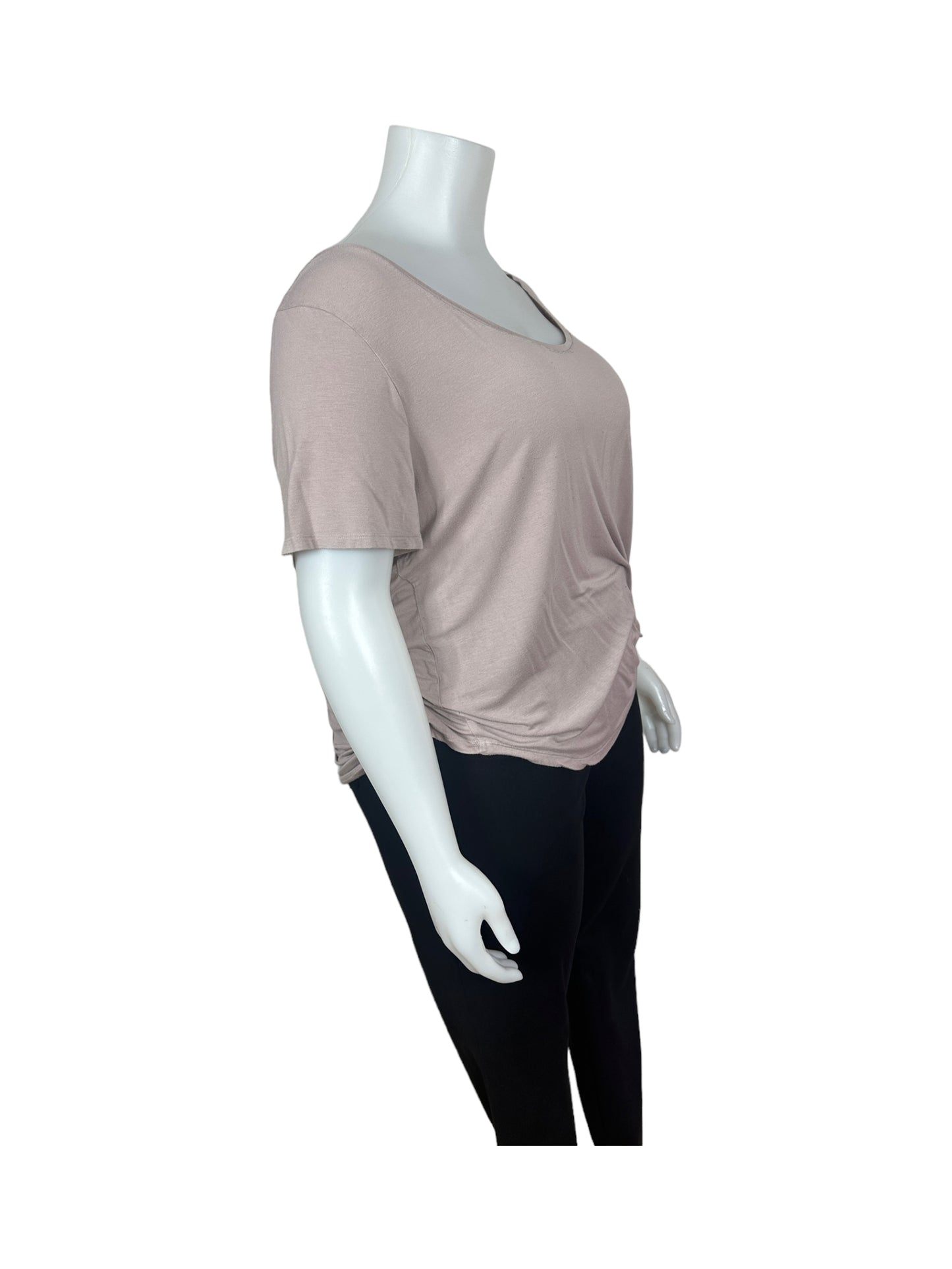 “Old Navy” Pink T-Shirt w/ Tied Knot on left hip (XXL)