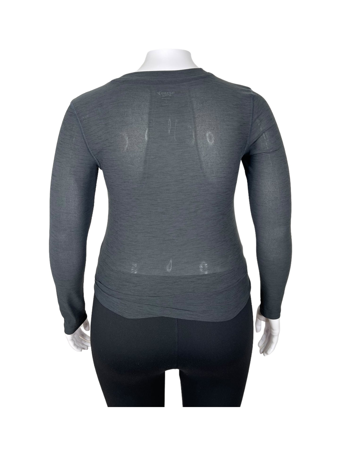 Dark Gray Long Sleeve Top