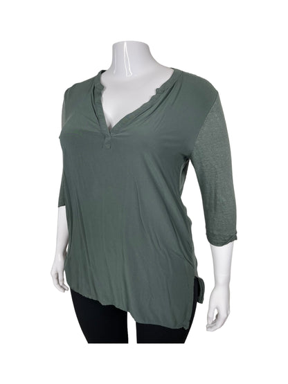 Dark Green 3/4 Sleeves