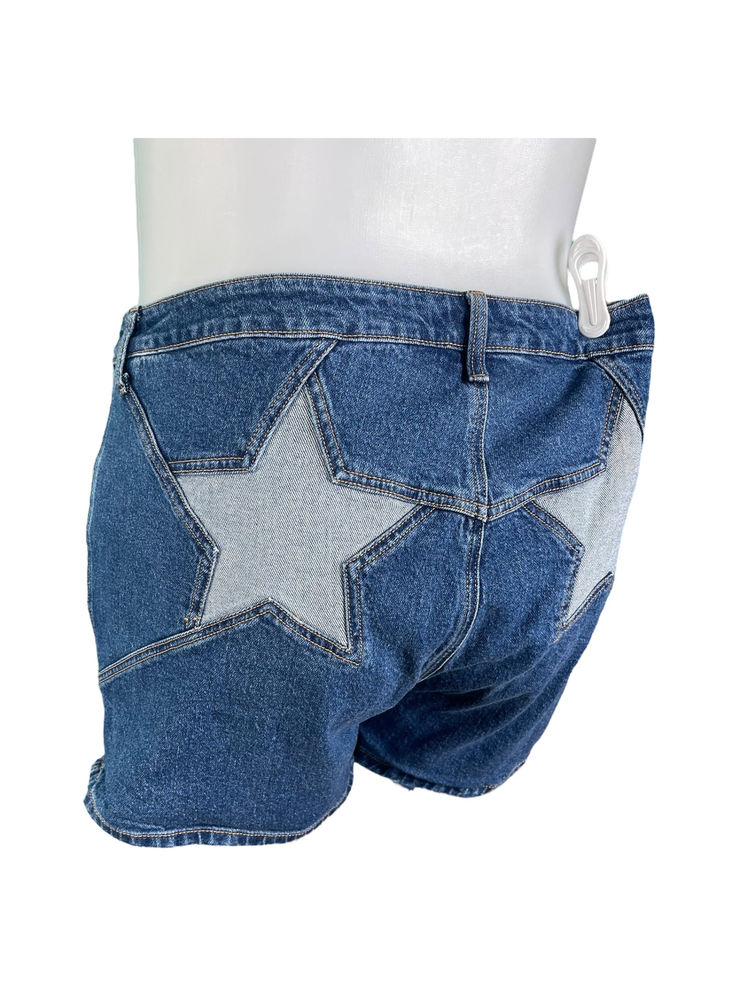 Blue Star Butt Jean Shorts (20)