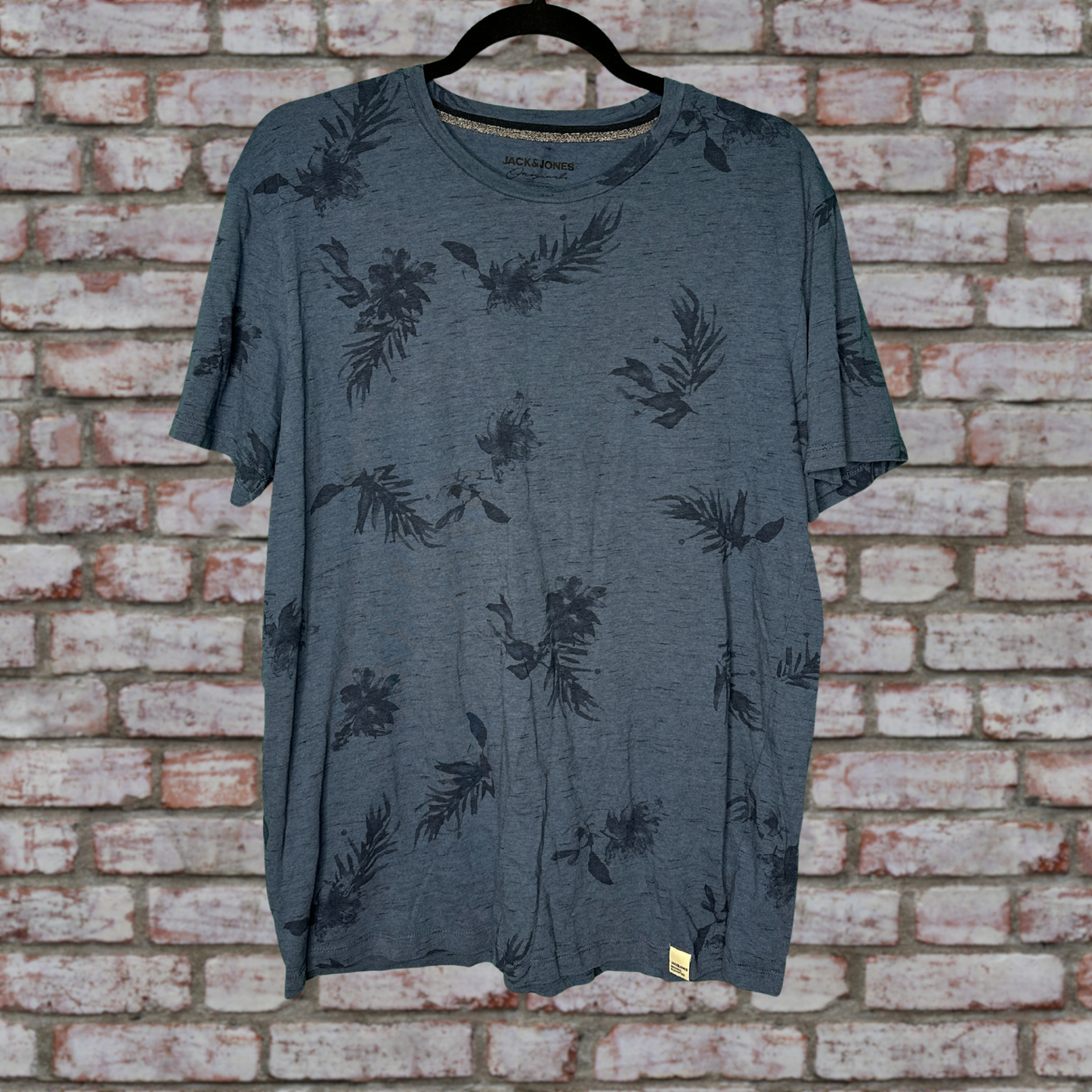 Blue w/ Navy Floral T-Shirt