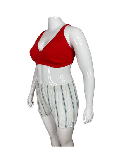 White Shorts w/ Blue Stripes (XL)