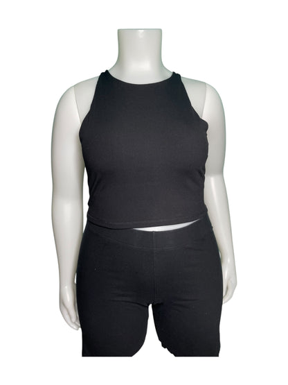 Black Binder Like Tank Top