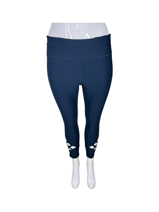 Navy Blue workout Leggings with Strap Detail