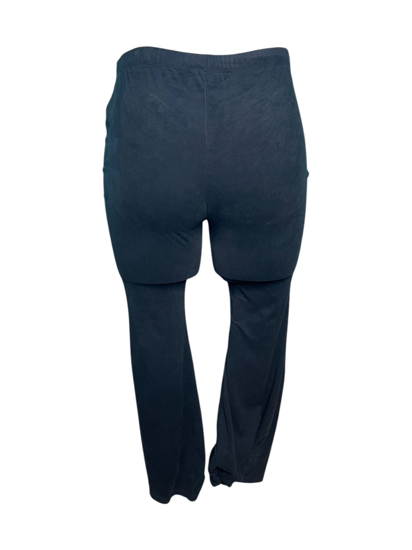 Black High Waisted Bell Bottom Leggings