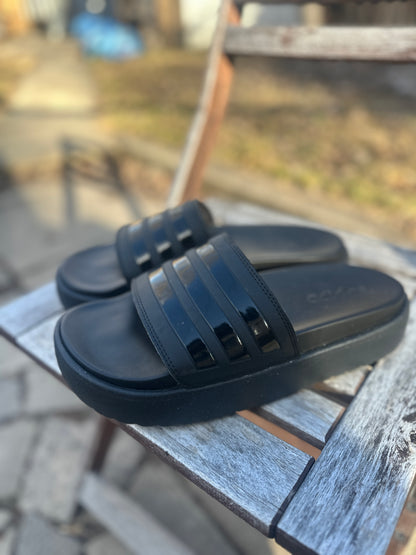 Black Platform Slides
