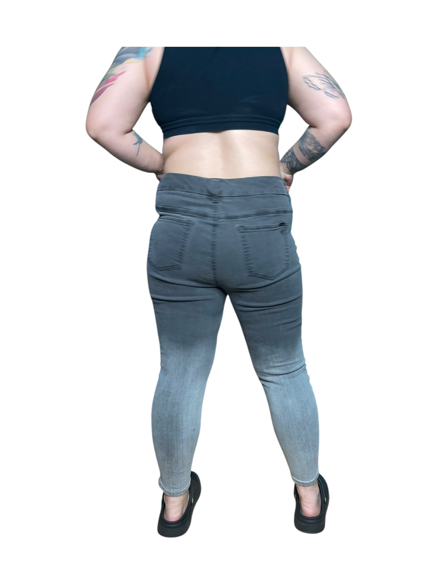 Dark Grey to Light Grey Ombre Jeans