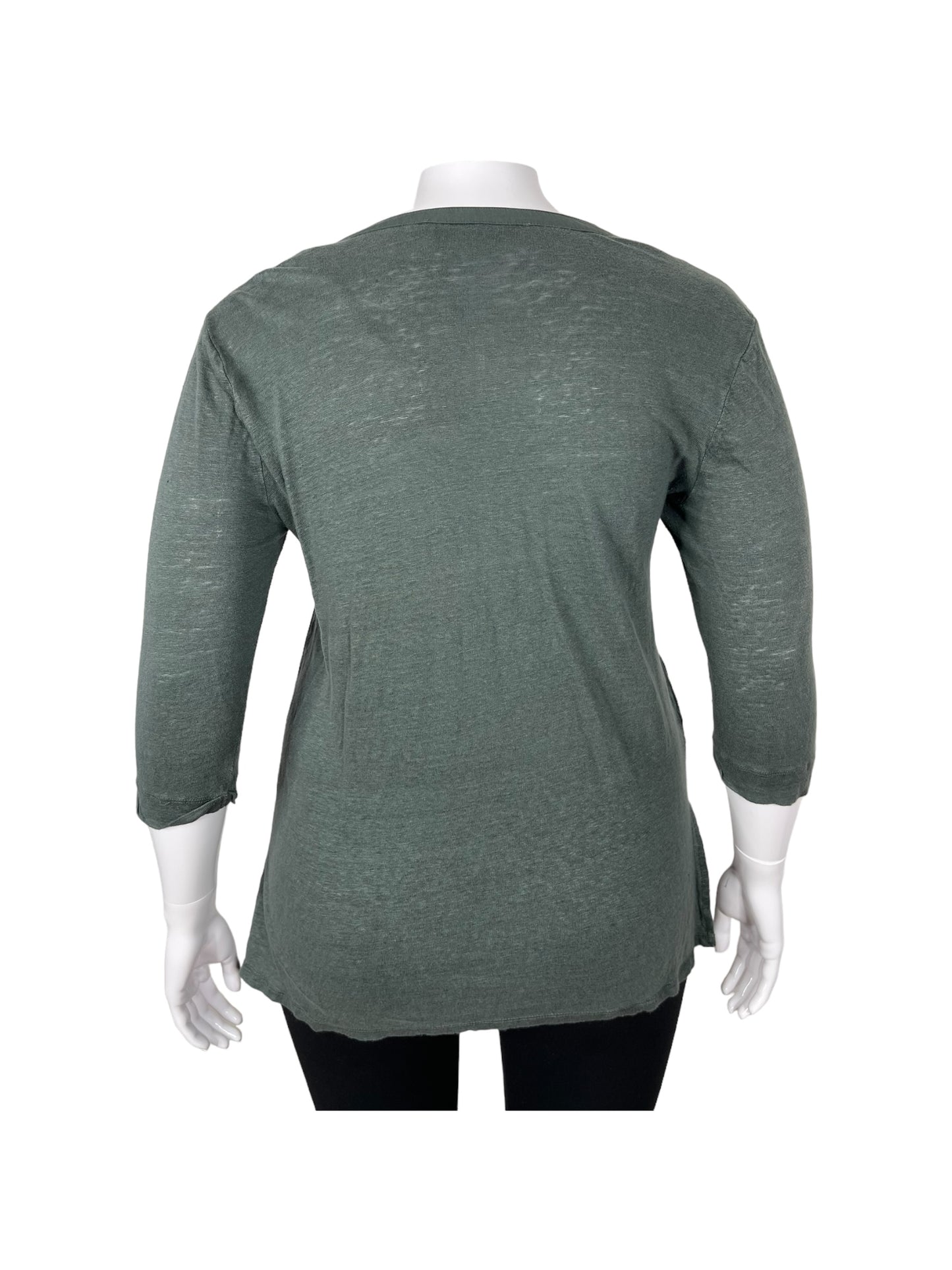 Dark Green 3/4 Sleeves