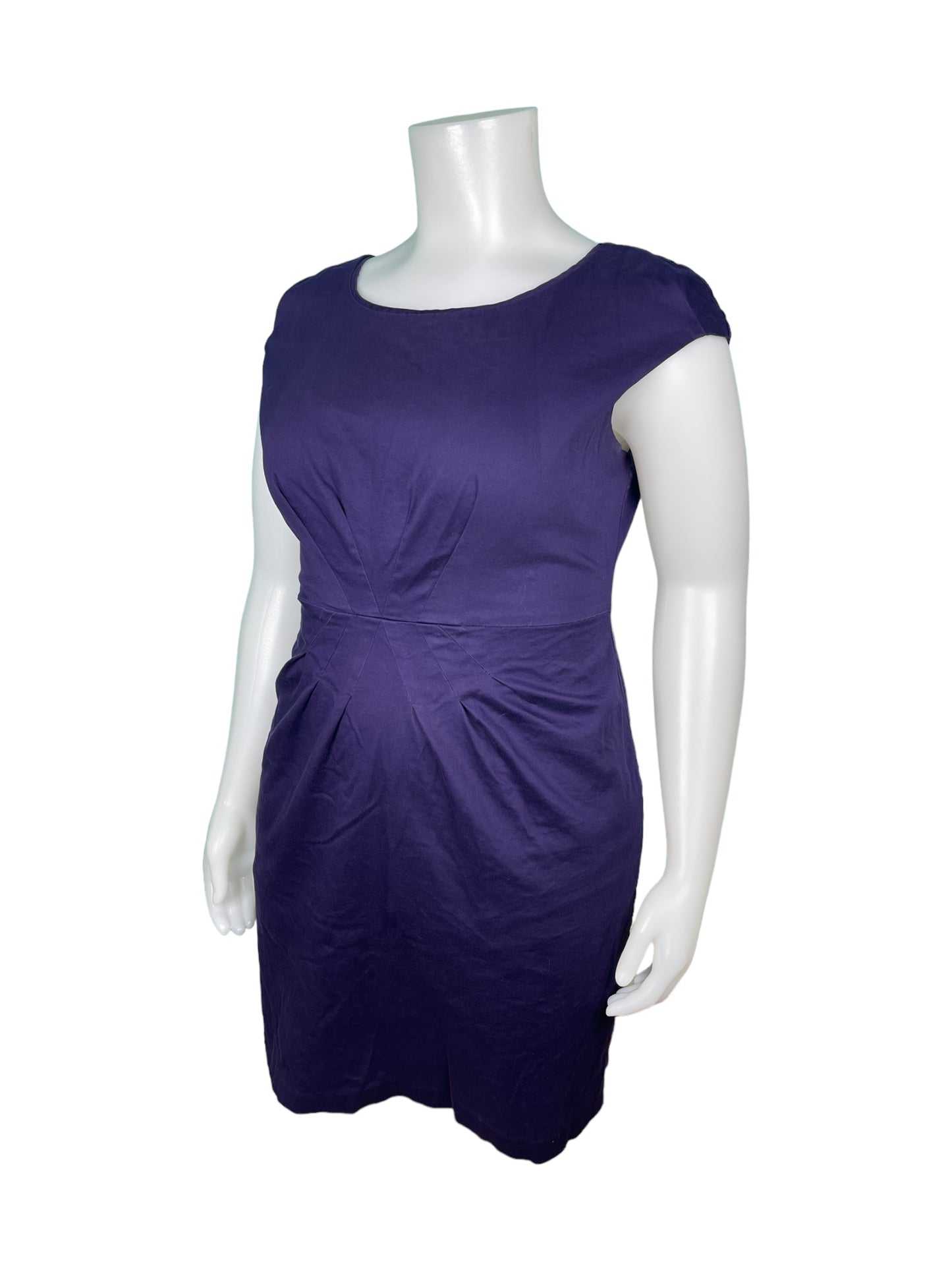 Purple Cap Sleeve Dress