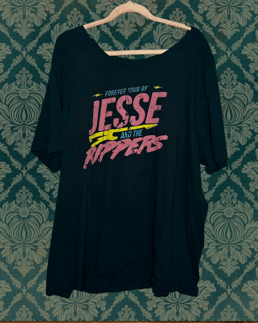 Black "Forever Tour 89' Jesse and the Rippers" Graphic T-Shirt