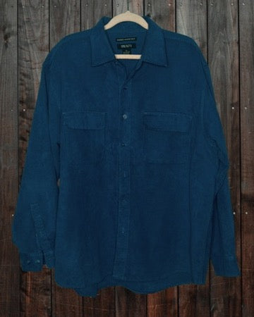 Navy Suede Jacket Shirt