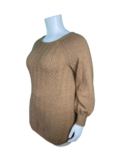 Light Brown Long - Sleeve Sweater