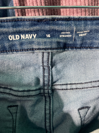 Blue Straight Leg Jeans