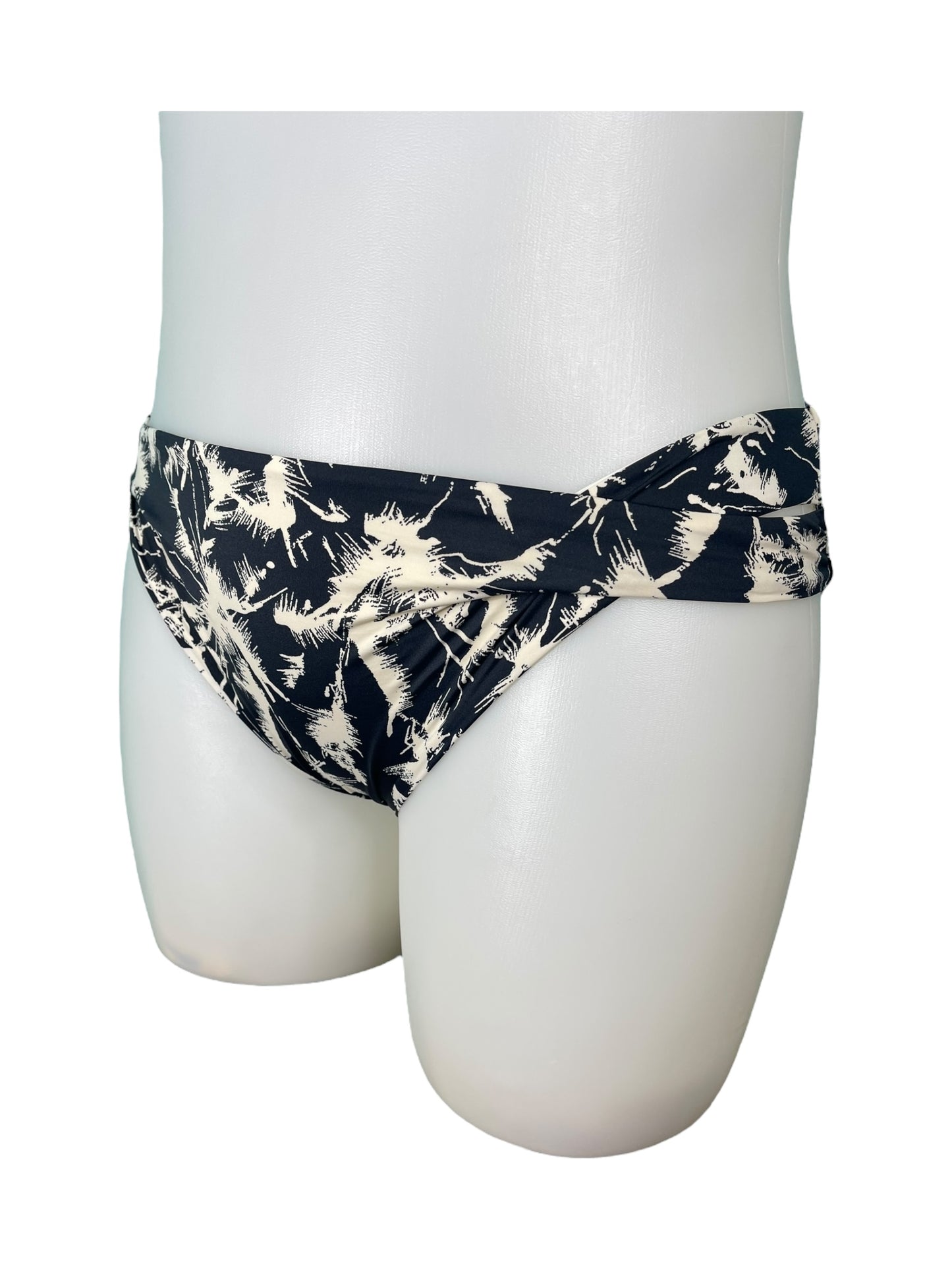 Black & White Patterned Swimwear Bottoms