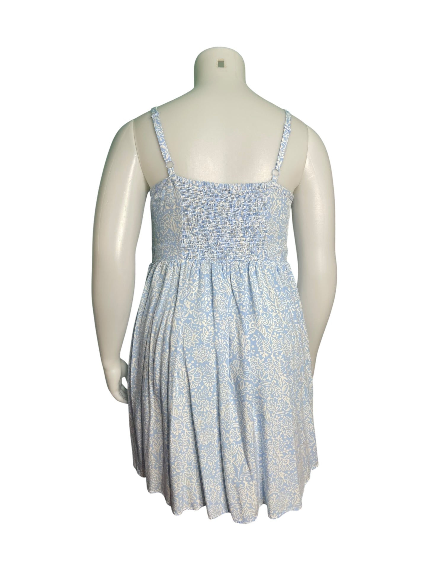 Baby Blue Spaghetti Strap Summer Dress