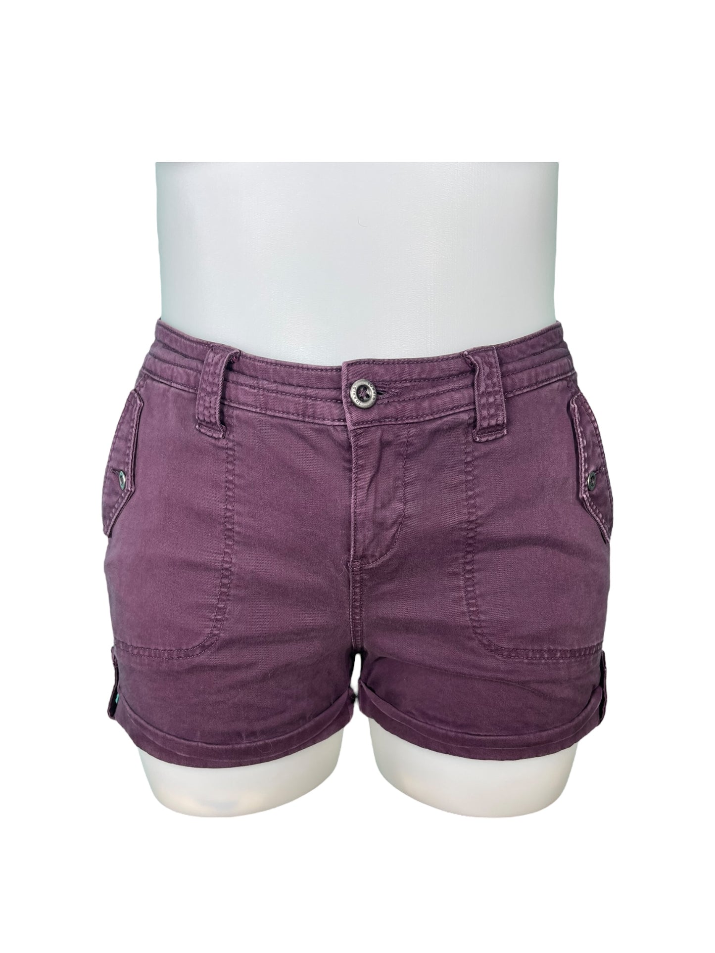 Plum Shorts Cuffed Shorts