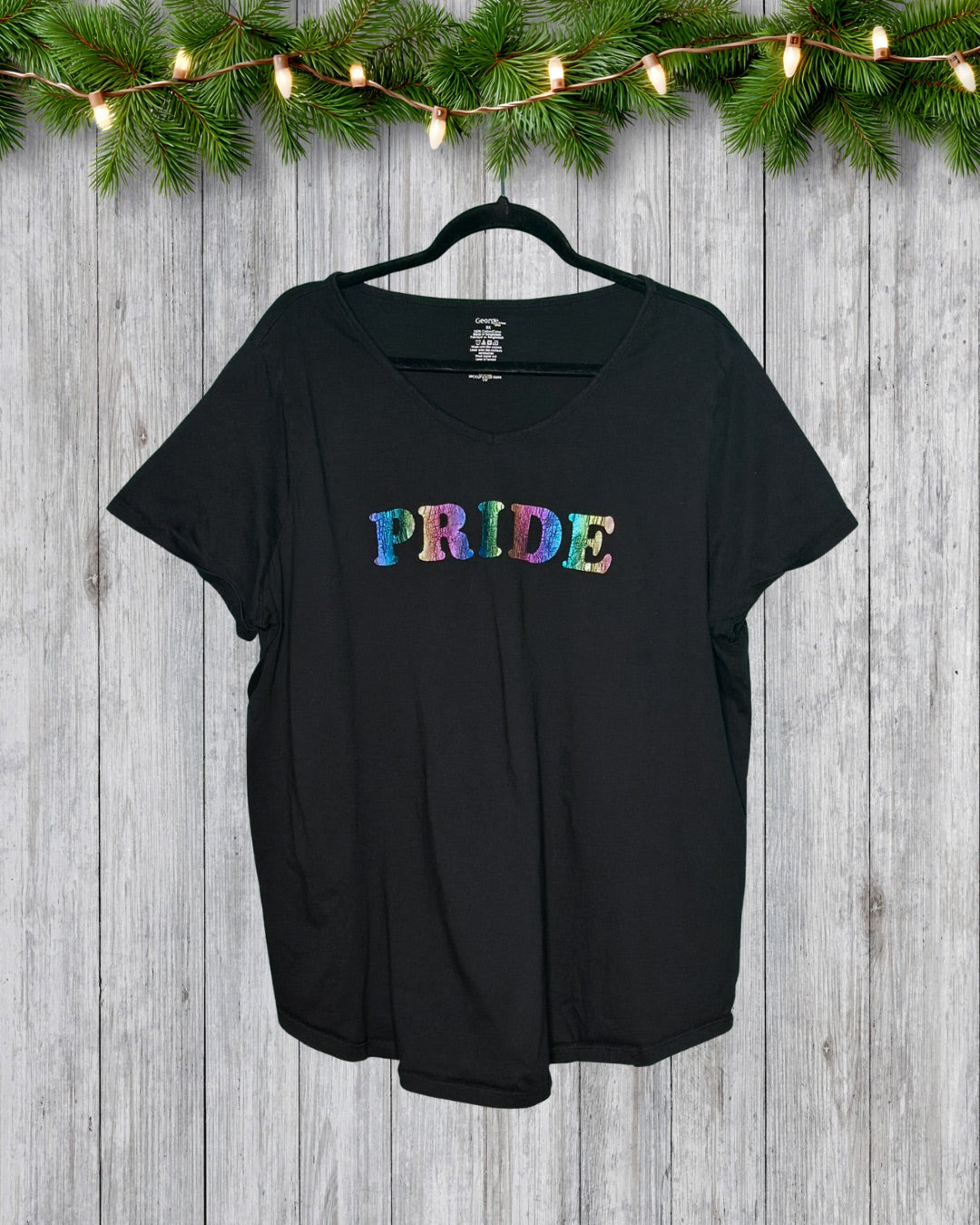 Black w/ Rainbow "Pride" Graphic T-Shirt