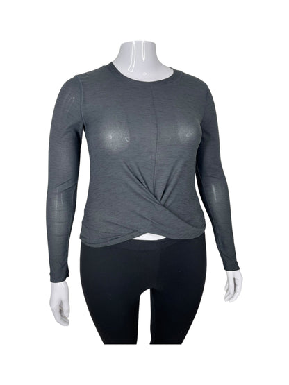 Dark Gray Long Sleeve Top