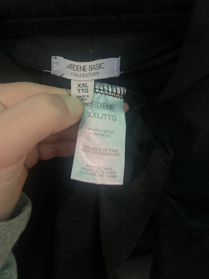 Black Mock Neck Long Sleeved Crop Top