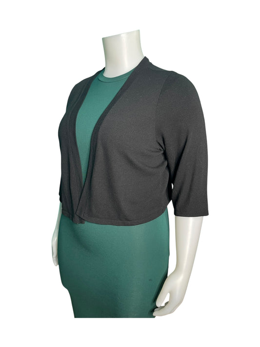 Black 3/4 Sleeve Cardigan