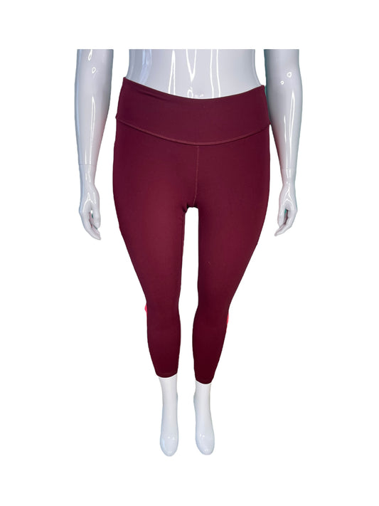 Burgundy & Red Lounge Leggings