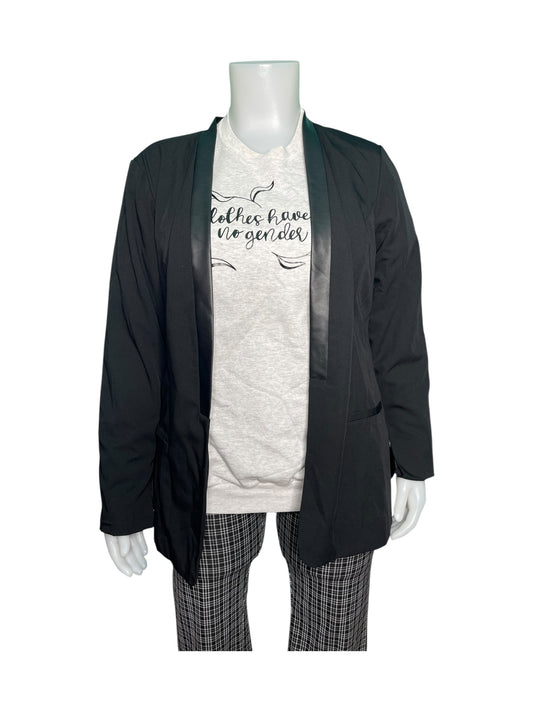 Black w/ Patent Leather detail Blazer