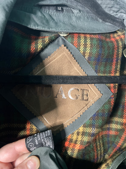 Dark Grey Button up Trench Coat