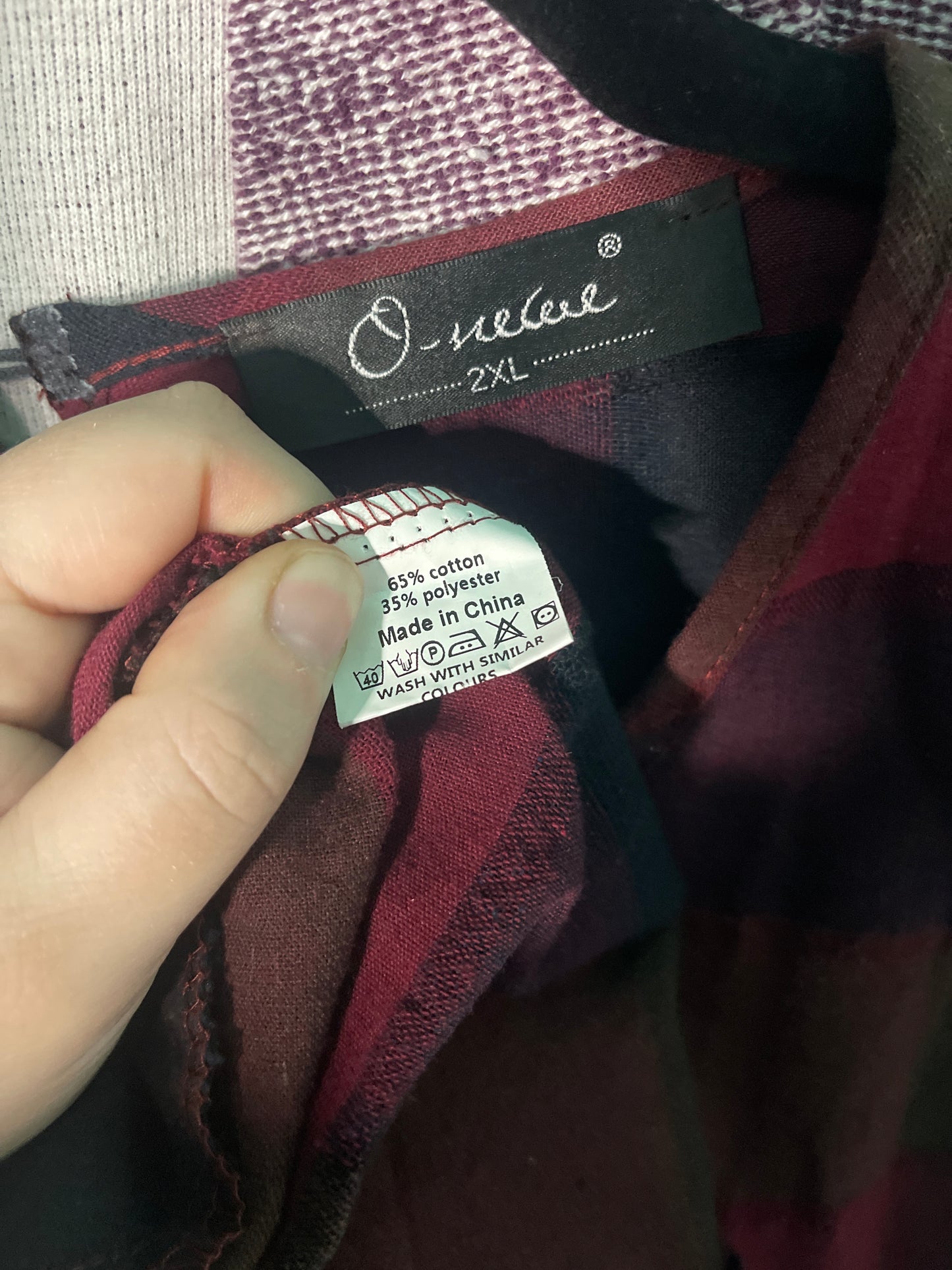 Red & Black Plaid Short-Sleeved Shift Dress