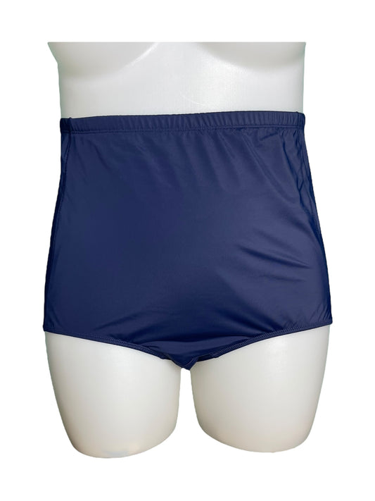 Navy Blue High Waisted Swim Bottoms
