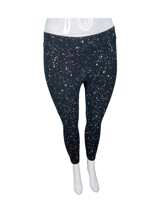 Black w/ Colourful Galaxy patterned Leggings