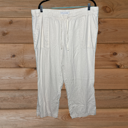 Cream Linen Pants