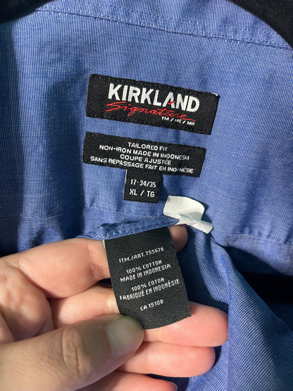 Blue Long Sleeved Button up Shirt