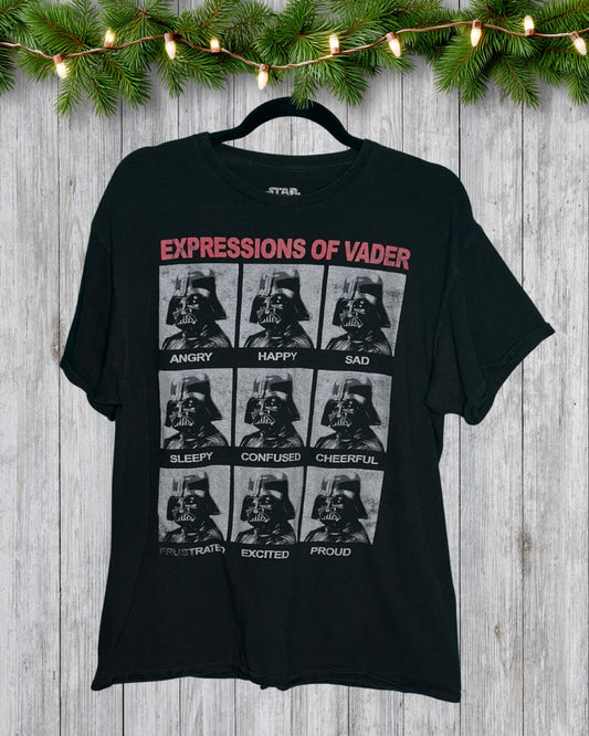 Black Darth Vader "Expressions of Vader" T-Shirt
