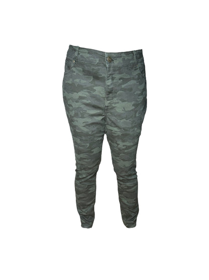 Green Army Patterned Jeans