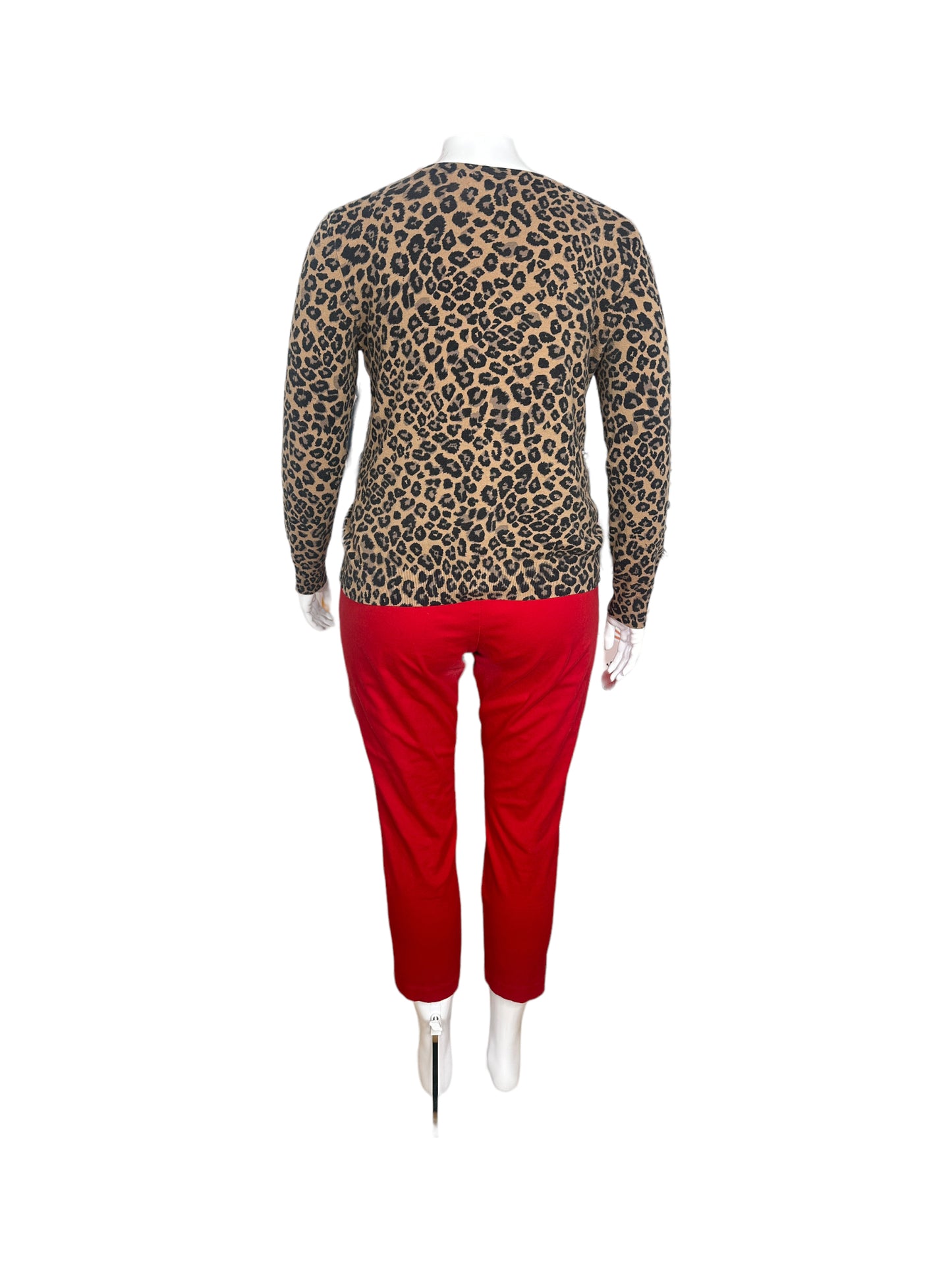 Red Stretchy Capri Pants