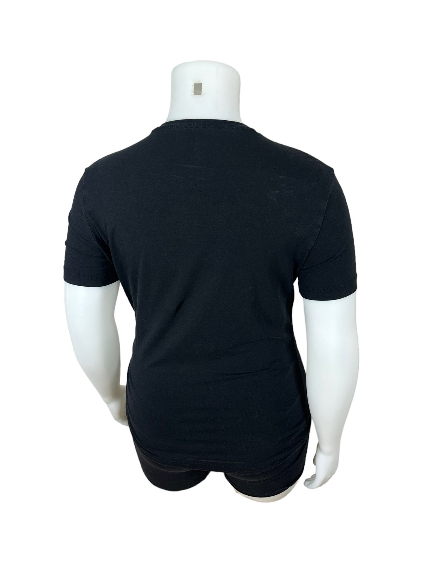 Black Basic V-Neck T-Shirt