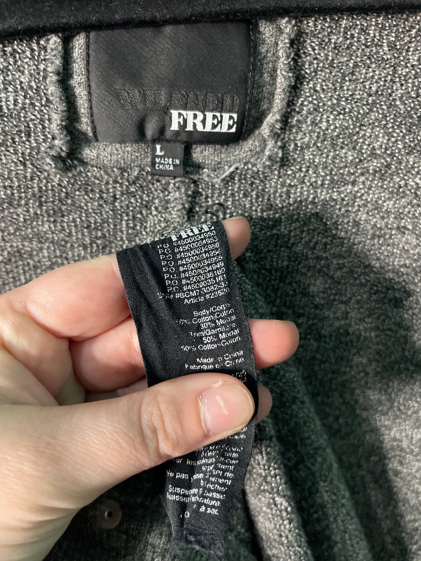 Grey Long Sleeved Cardigan