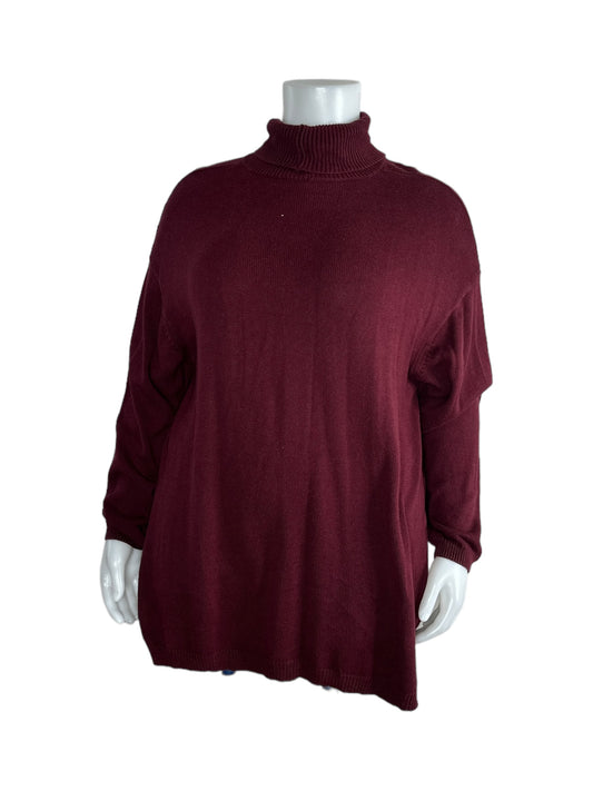 Burgundy Knit Turtleneck