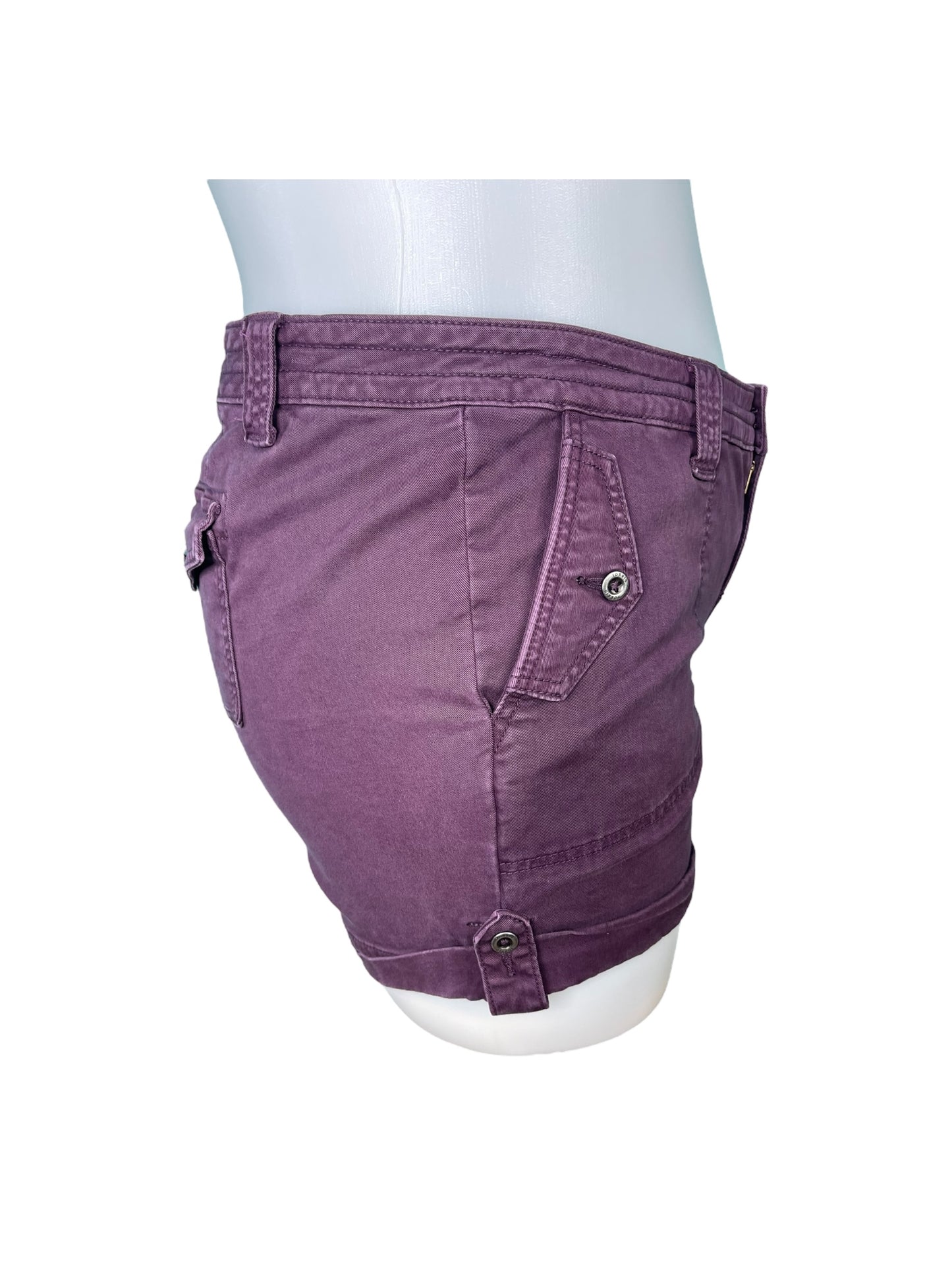 Plum Shorts Cuffed Shorts