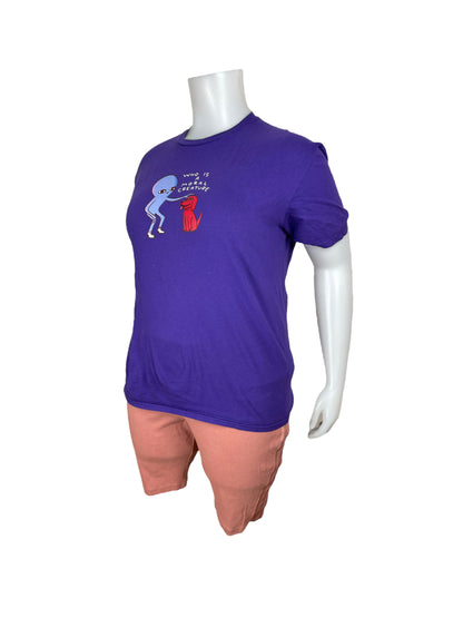 Purple ‘Alien Planet’ Graphic T-Shirt