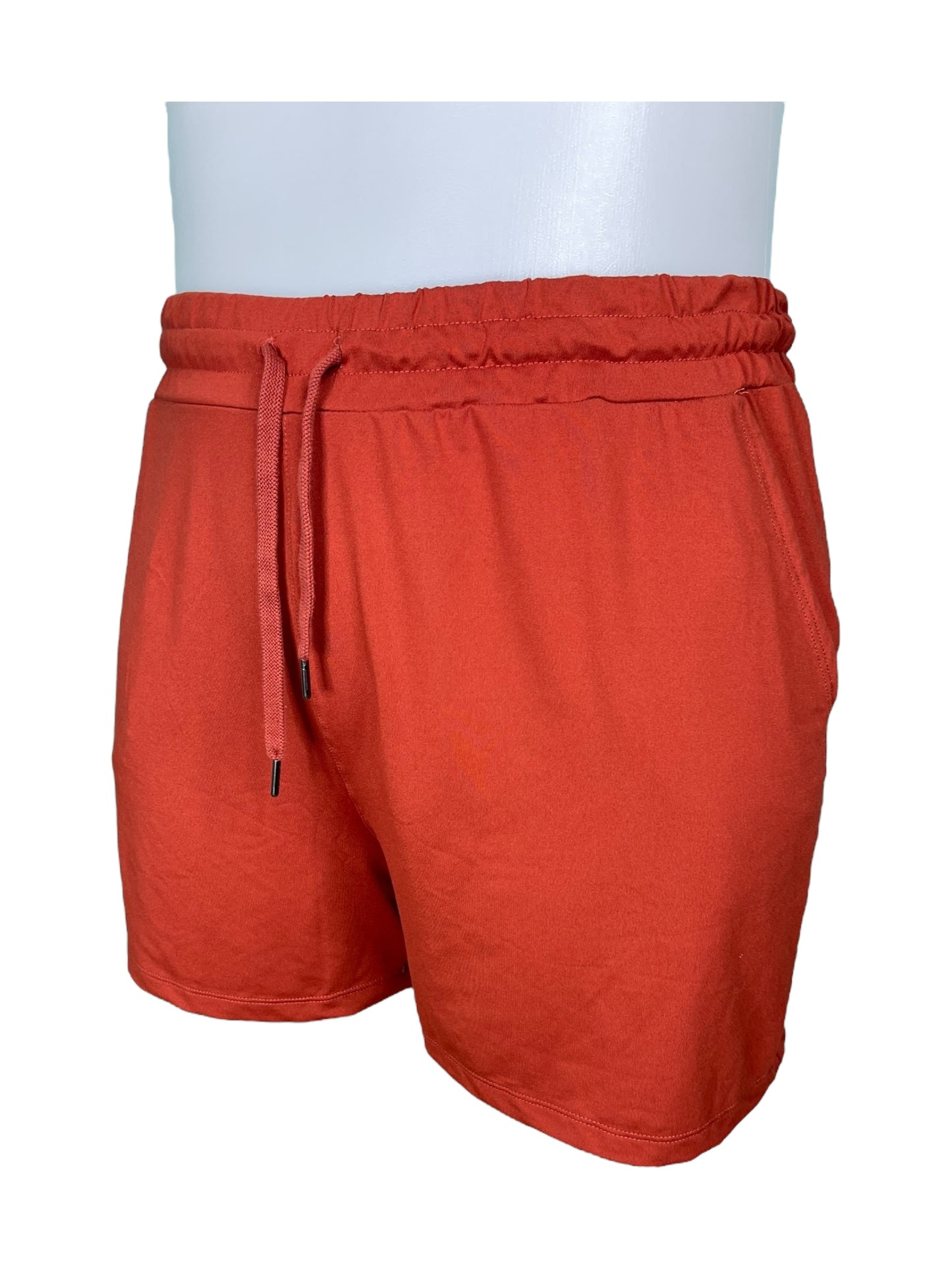 Burnt Orange Drawstring Shorts