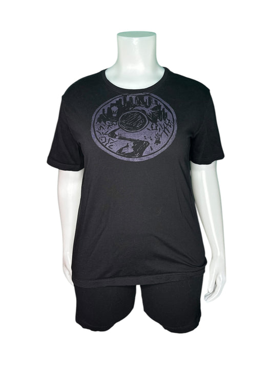 Black w/ Purple Graphic T-Shirt