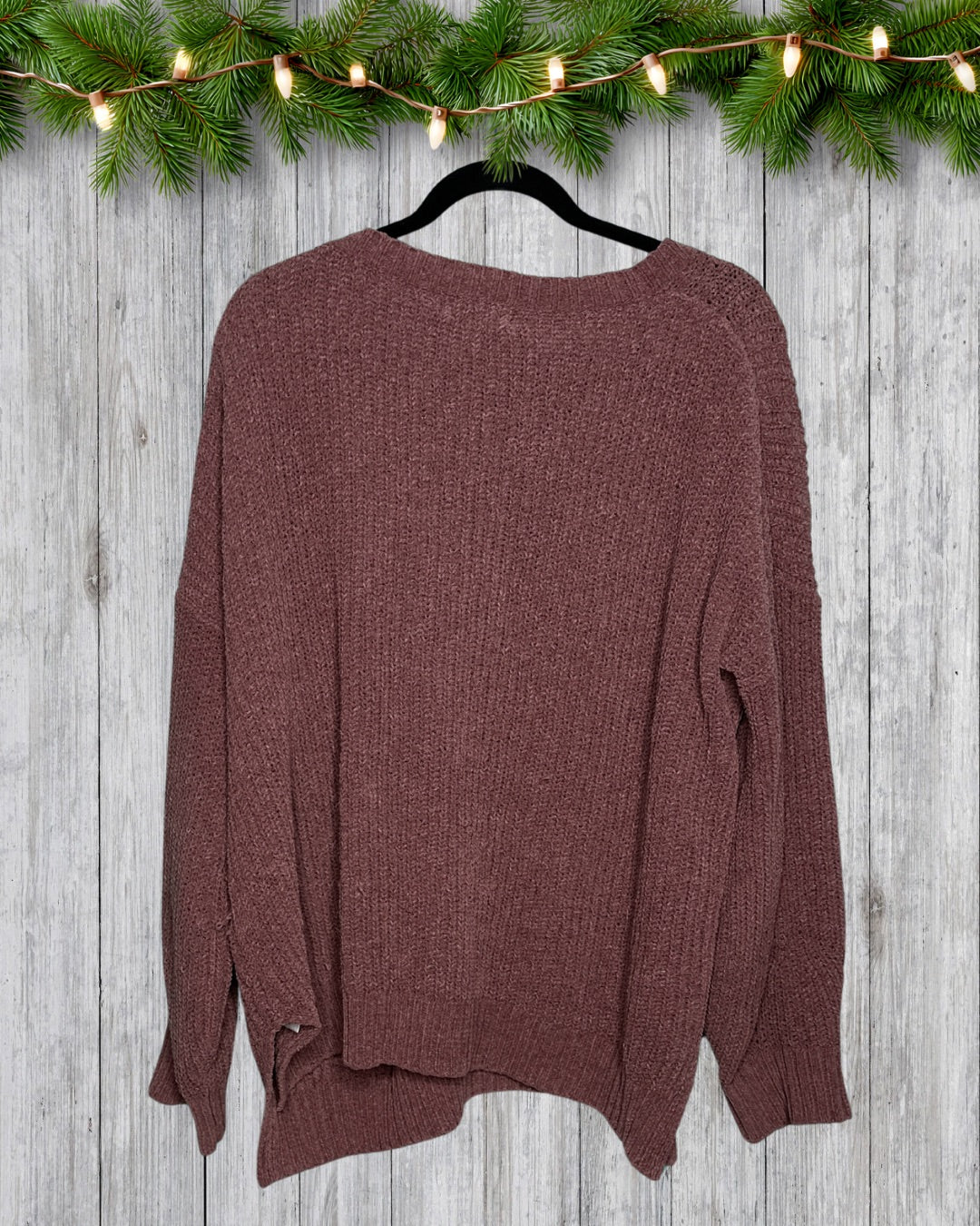 Burgundy Knit Sweater