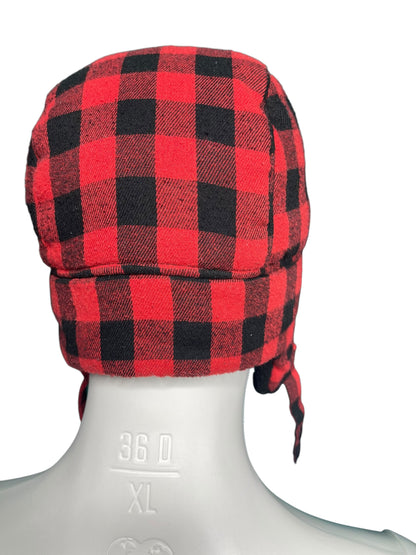 Red Plaid Winter Hat