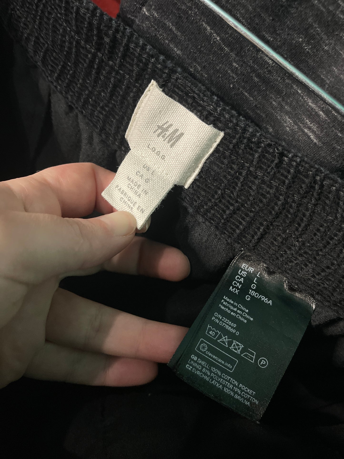 Black Cordoroy Joggers